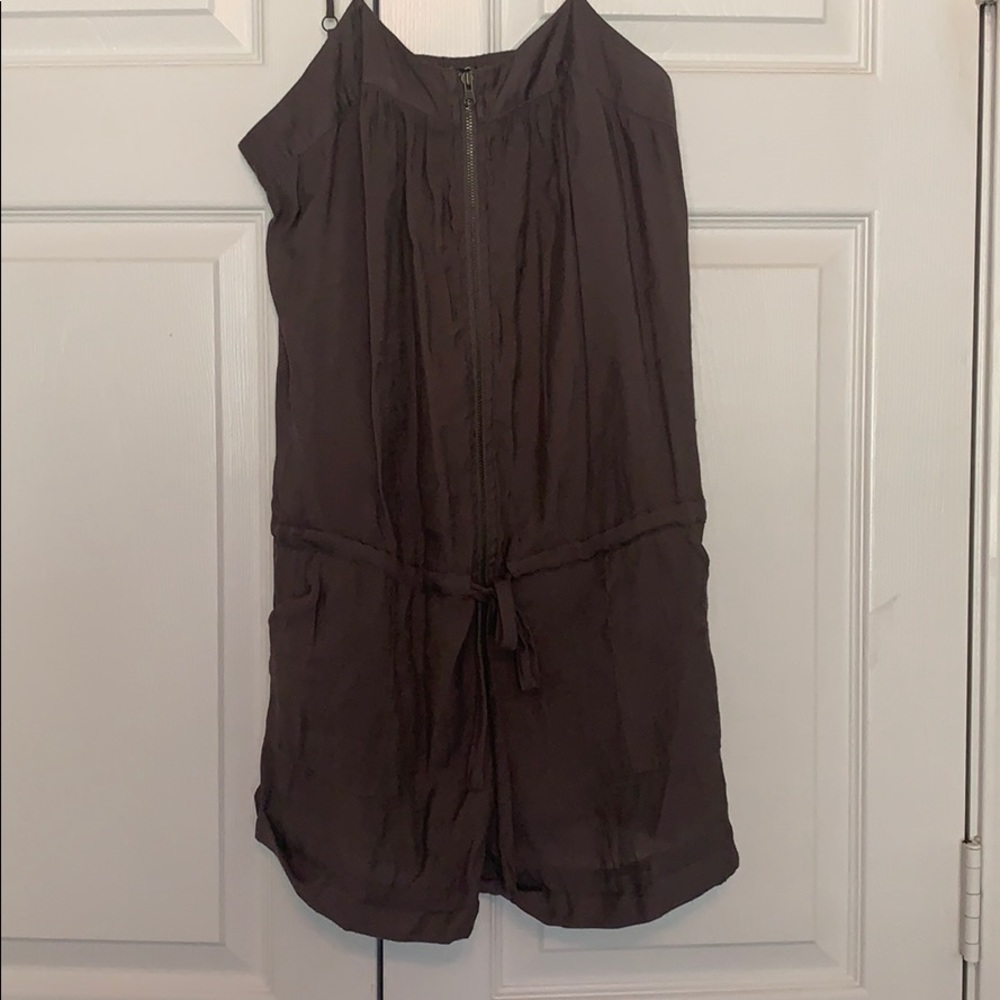 Army green fall lightweight romper